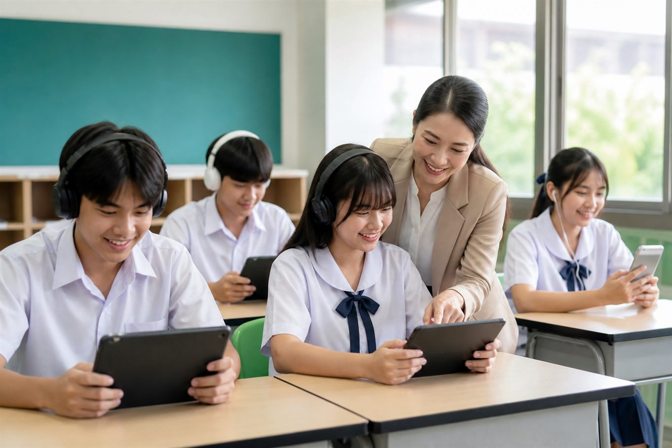 Lớp tiếng Anh dùng ChatClass
